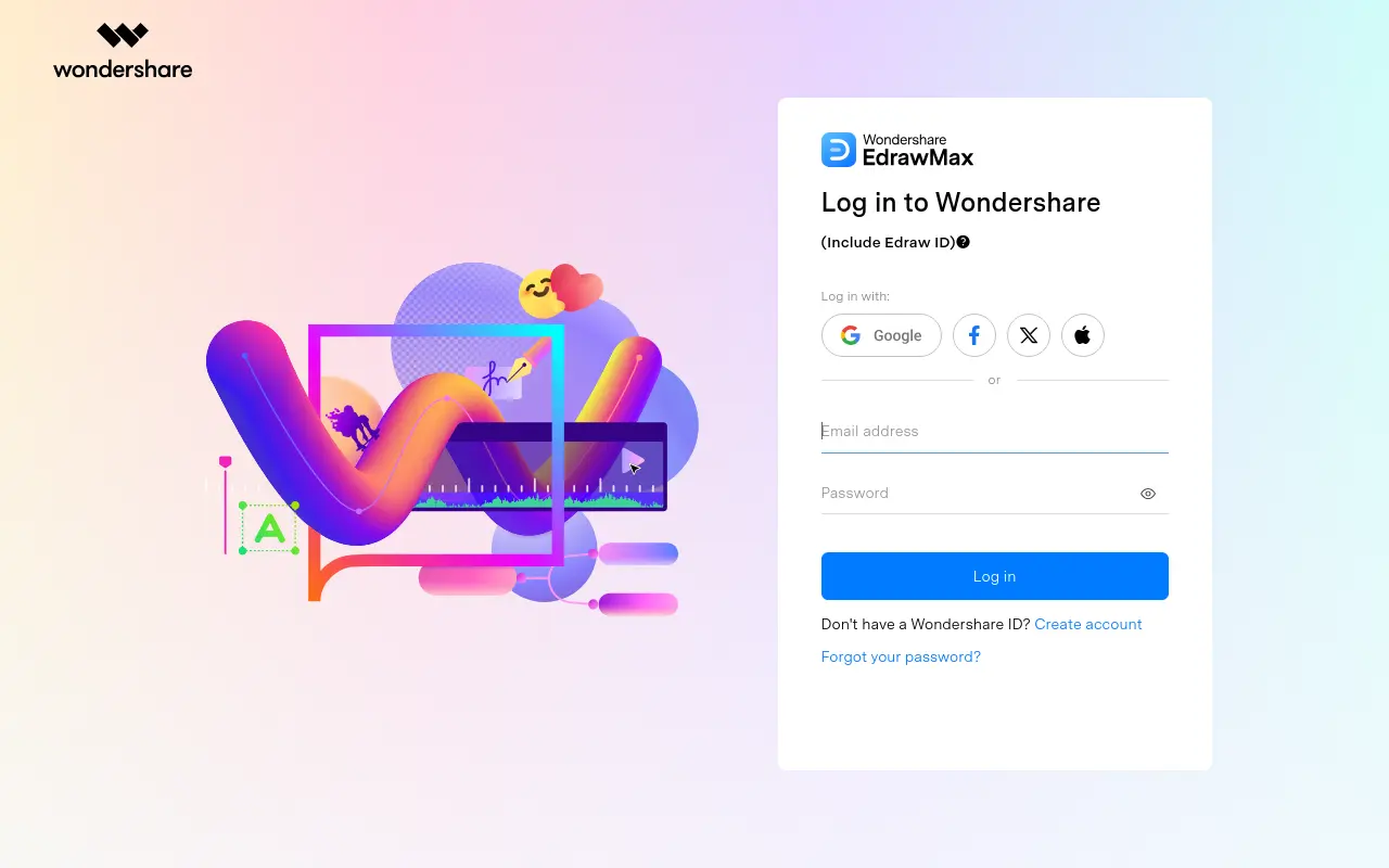 edrawmax.com 첫 화면