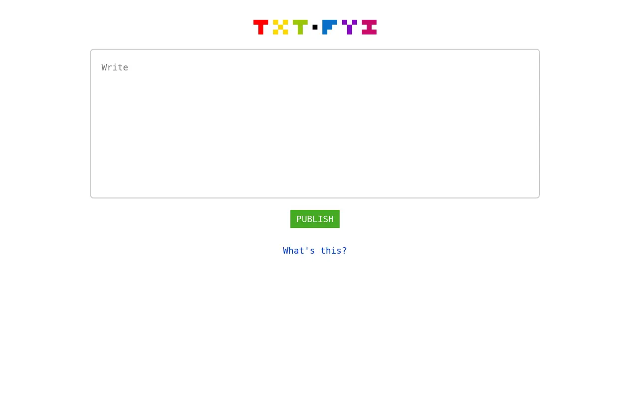 txt.fyi 첫 화면
