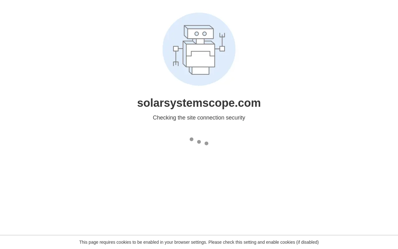 solarsystemscope.com 첫 화면