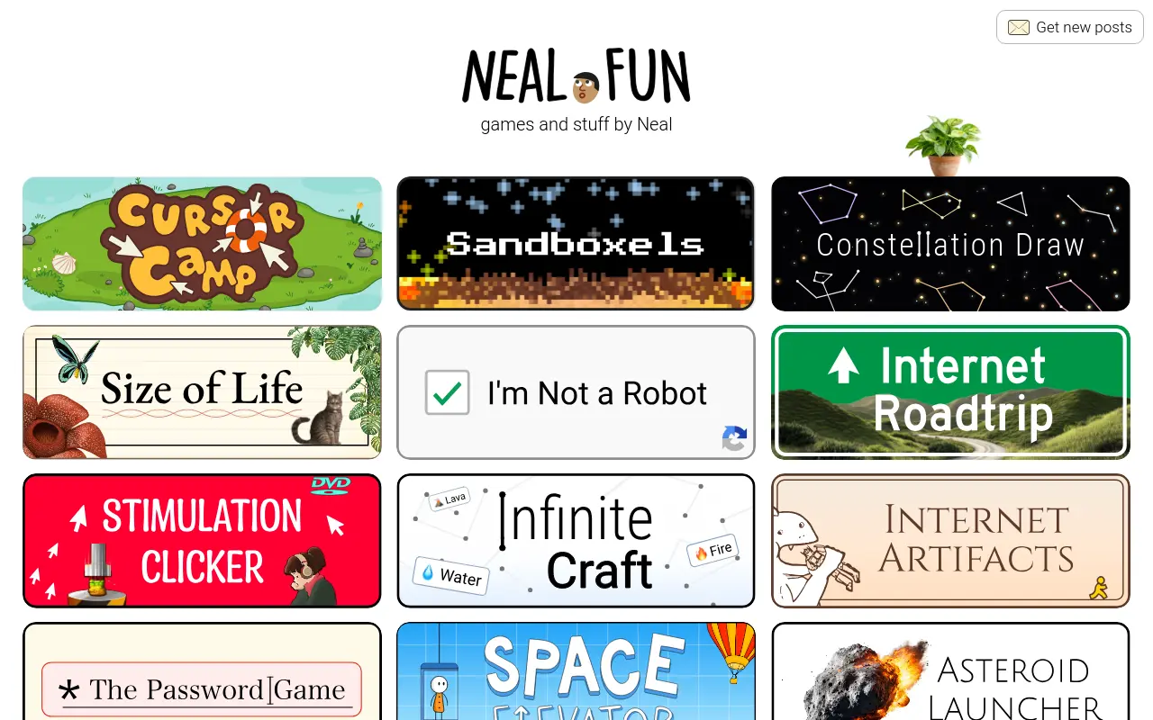 neal.fun 첫 화면