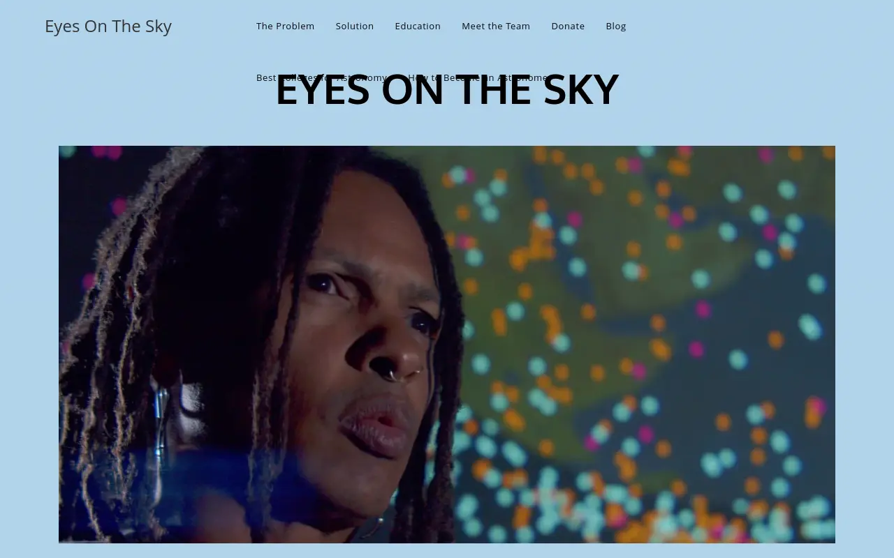eyesonthesky.org 첫 화면