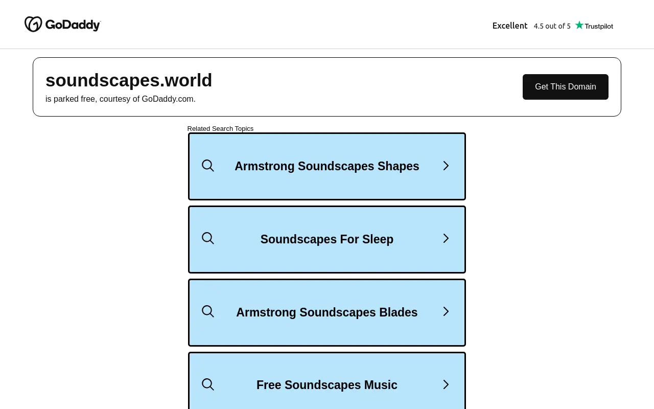 soundscapes.world 첫 화면