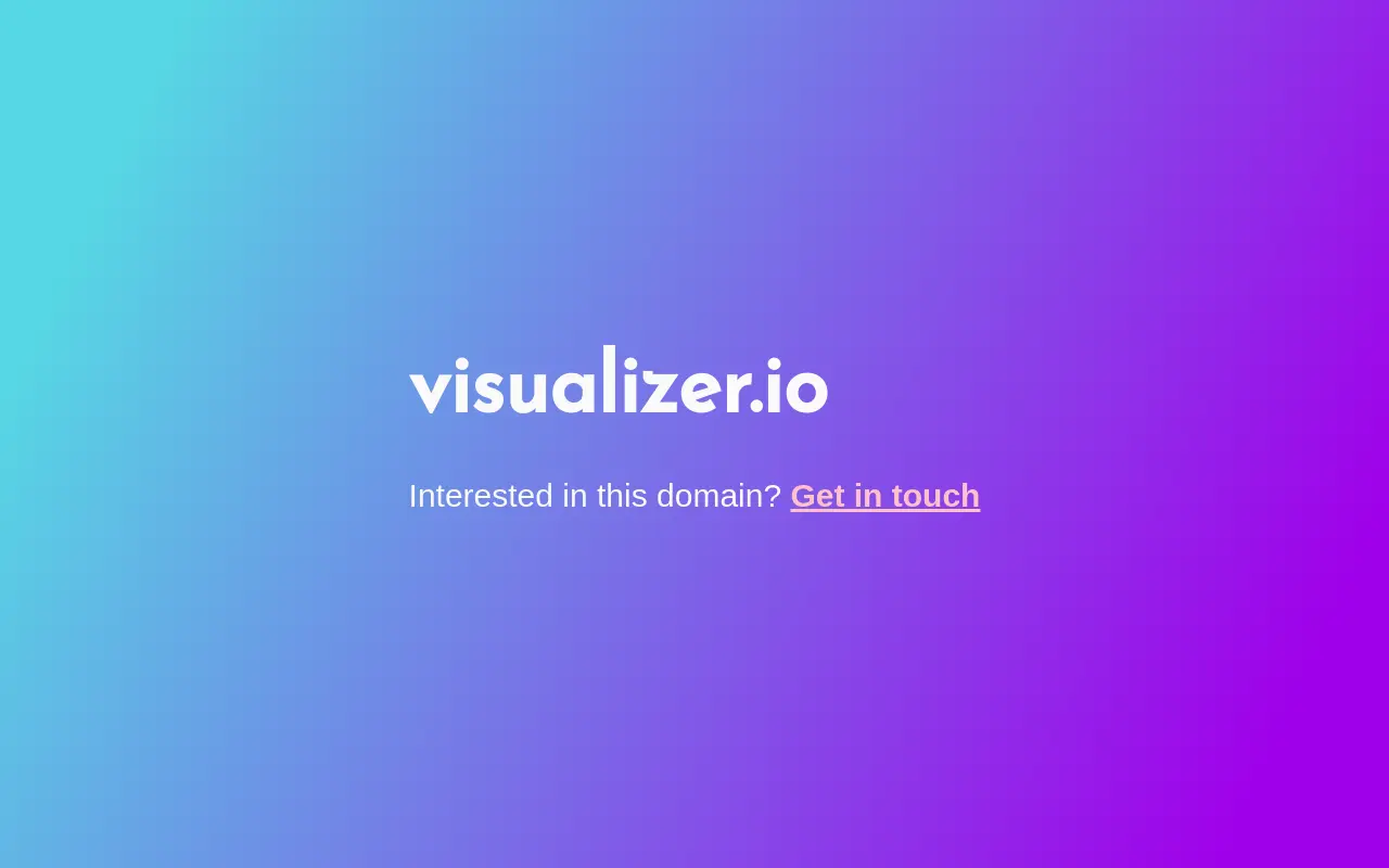 visualizer.io 첫 화면