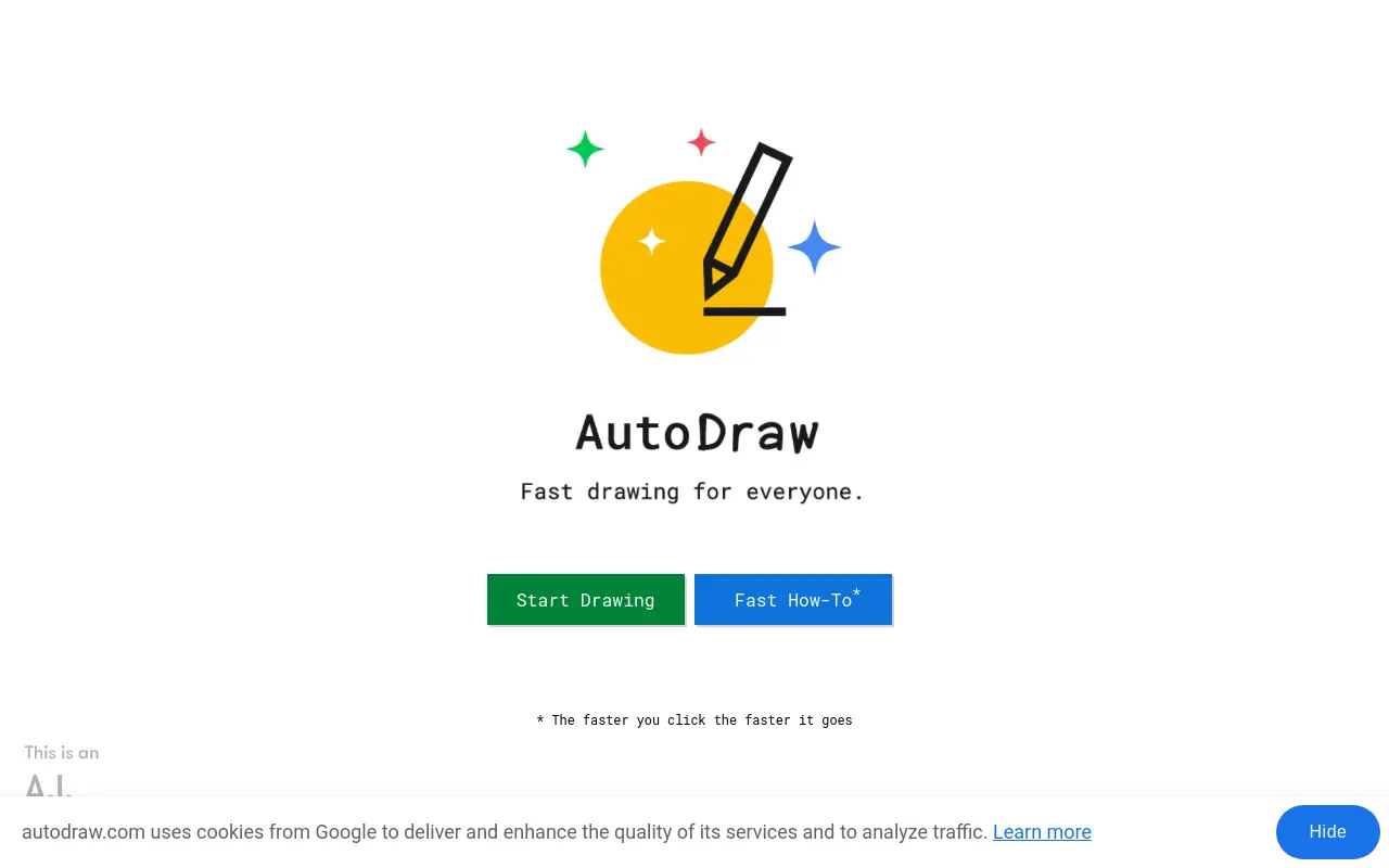 autodraw.com 첫 화면