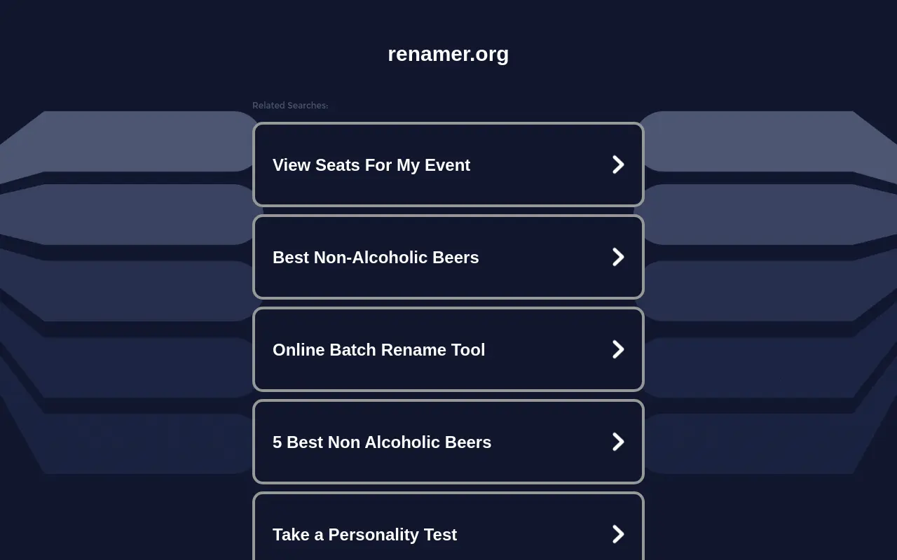 renamer.org 첫 화면